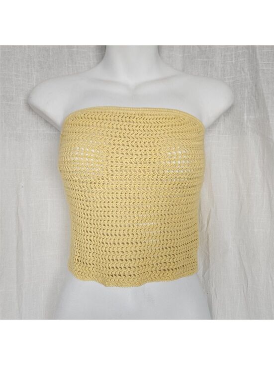 PacSun Other - Yellow Cotton Crochet Tube Top, Pacsun